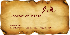 Jankovics Mirtill névjegykártya